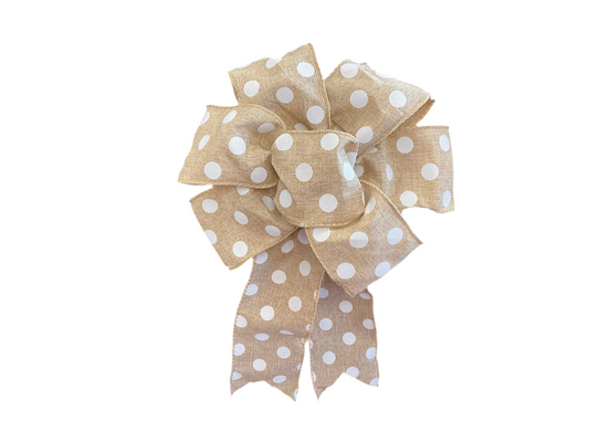 Fall Bow - Polka dot