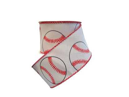 2.5" Baseball/Softball Theme Ribbon 2.5" X 10 Yards