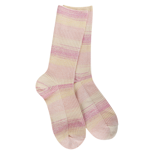 World's Softest Socks Crew Pink Lemonade-679