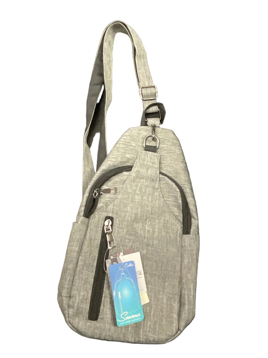 Calla Sonoma Daypack Small Gray Tweed Bag