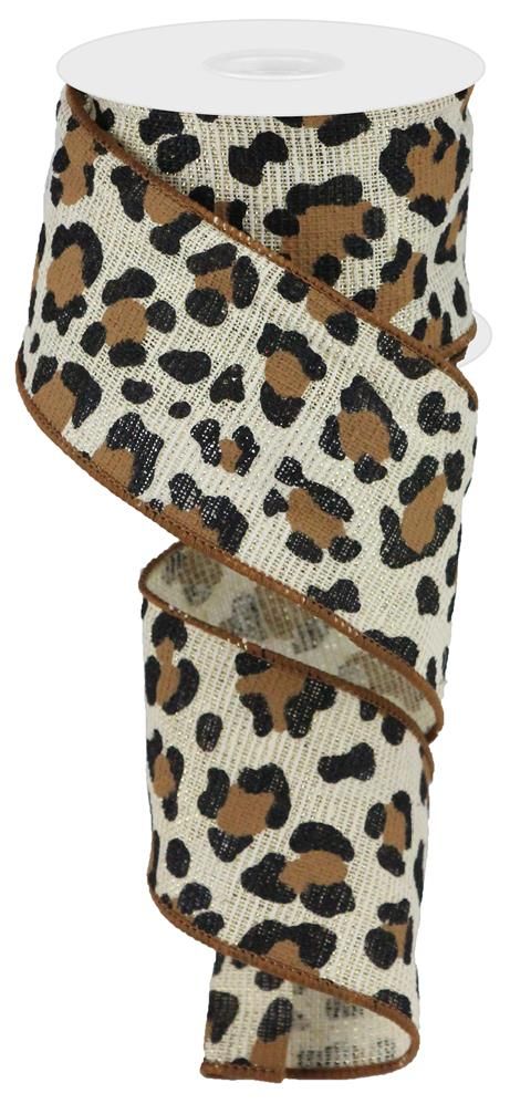 2.5" x 10yd Leopard on Cotton/Met
