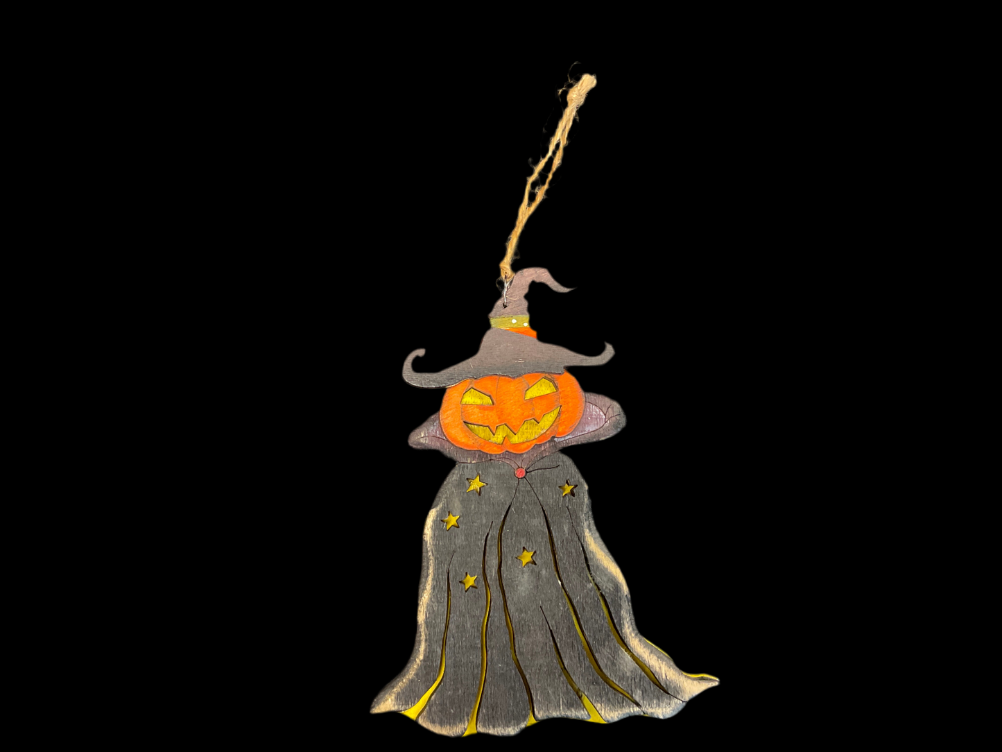 Pumpkin Witch Halloween Ornament