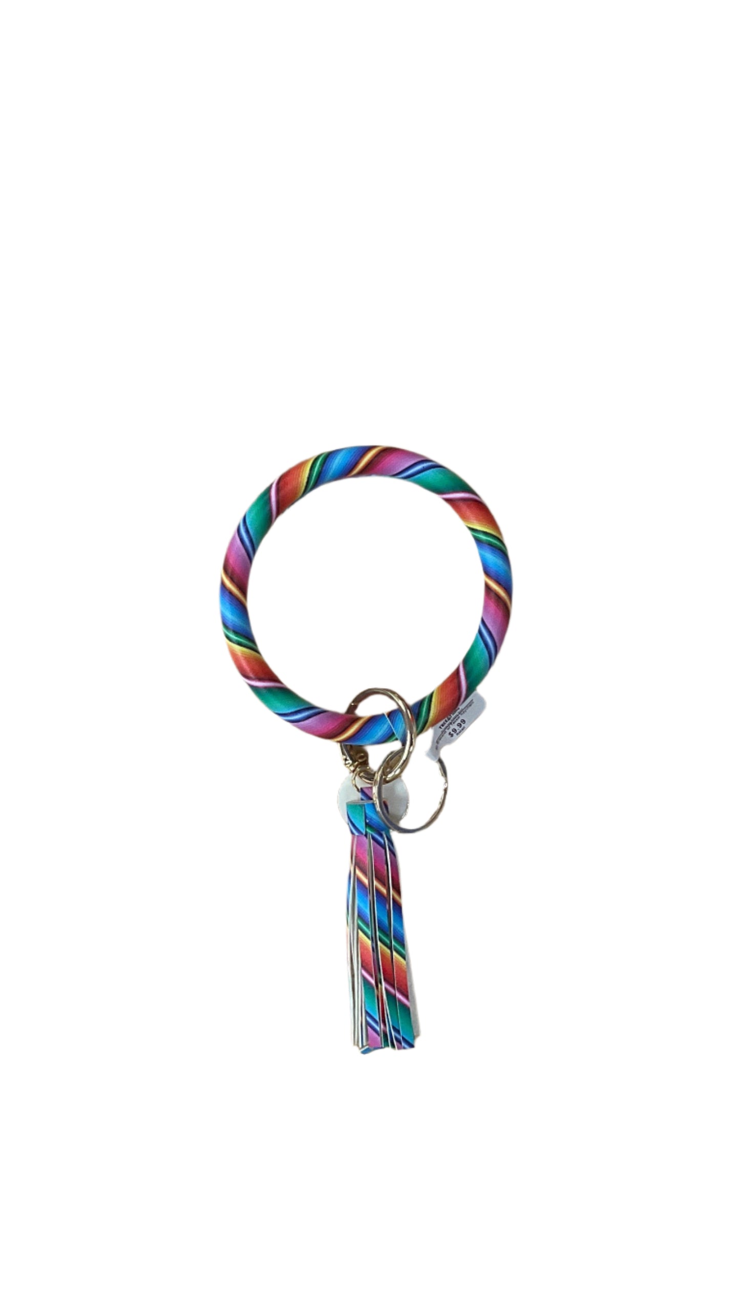 Bangle Bracelet Keyring Pattern w/ Tassel