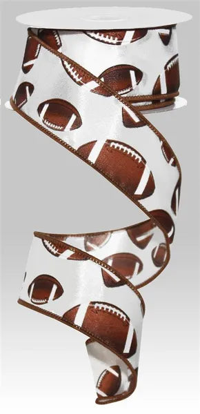 1.5" x 10yd Football Ribbon