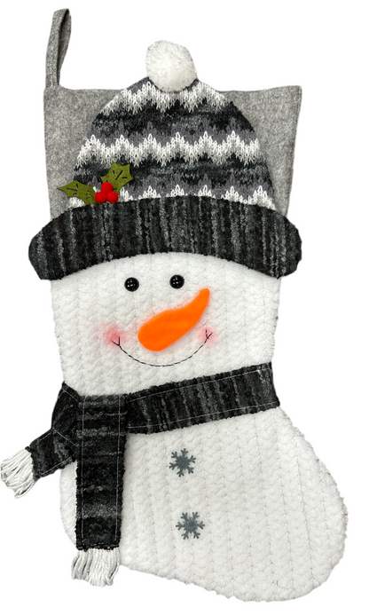 Snowman Stocking Set