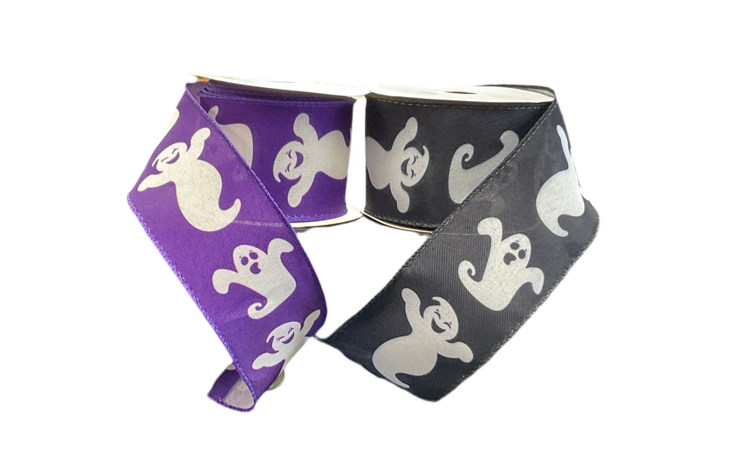 2.5” Halloween Ghost Ribbon  - 10yds