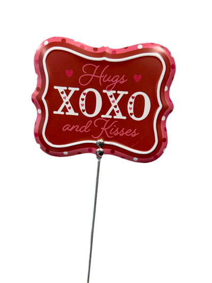 4"H x 3.5"L Emboss Valentine Pick - Assortment
