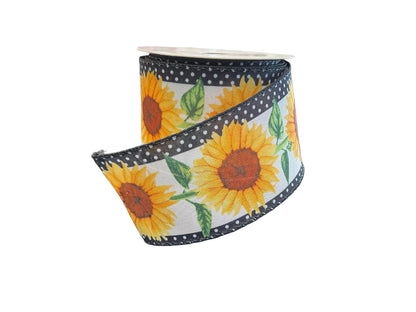 Sunflower Ribbon 2.5" x 10 yds