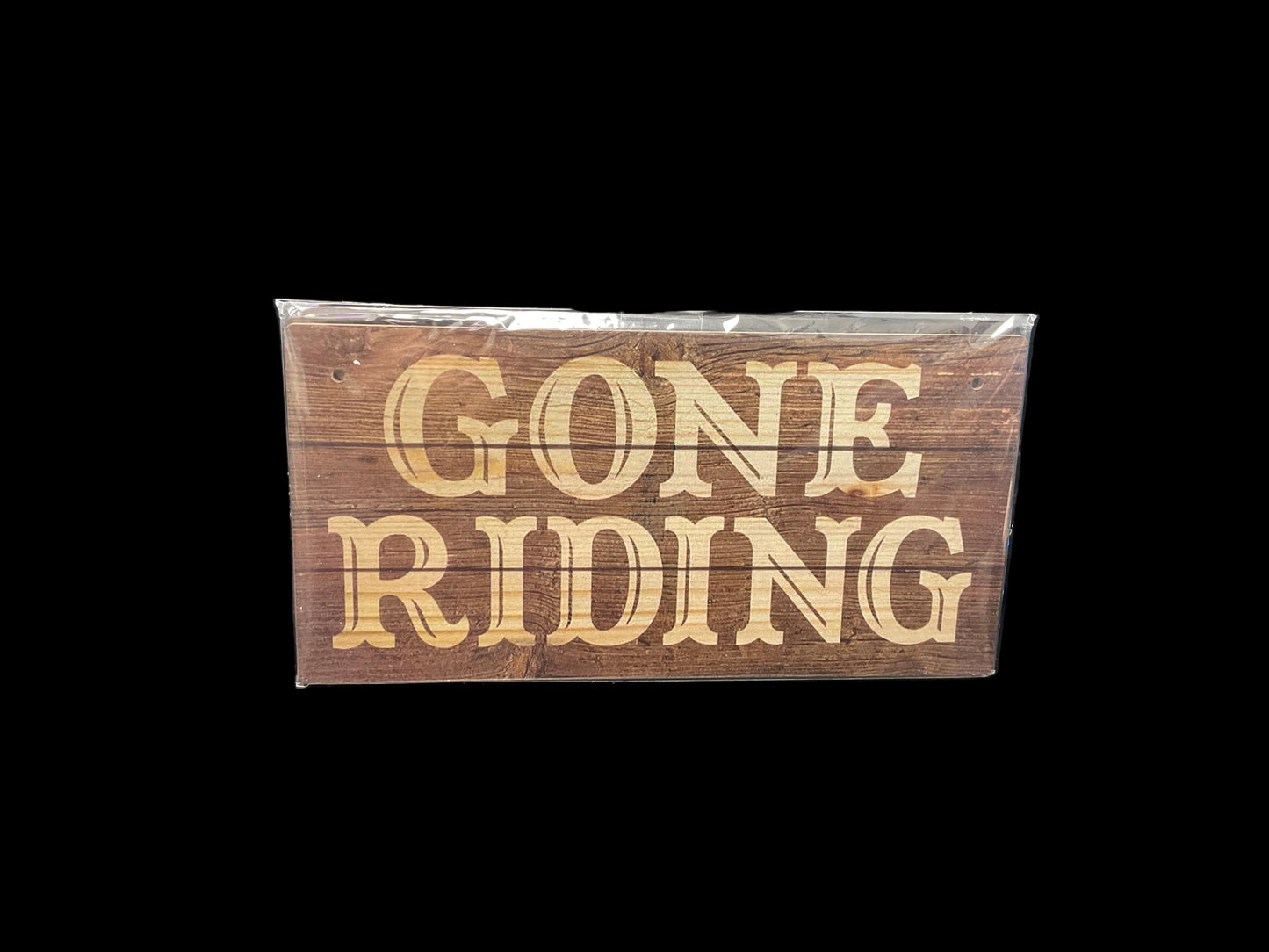 Gone Riding Hanging Sign