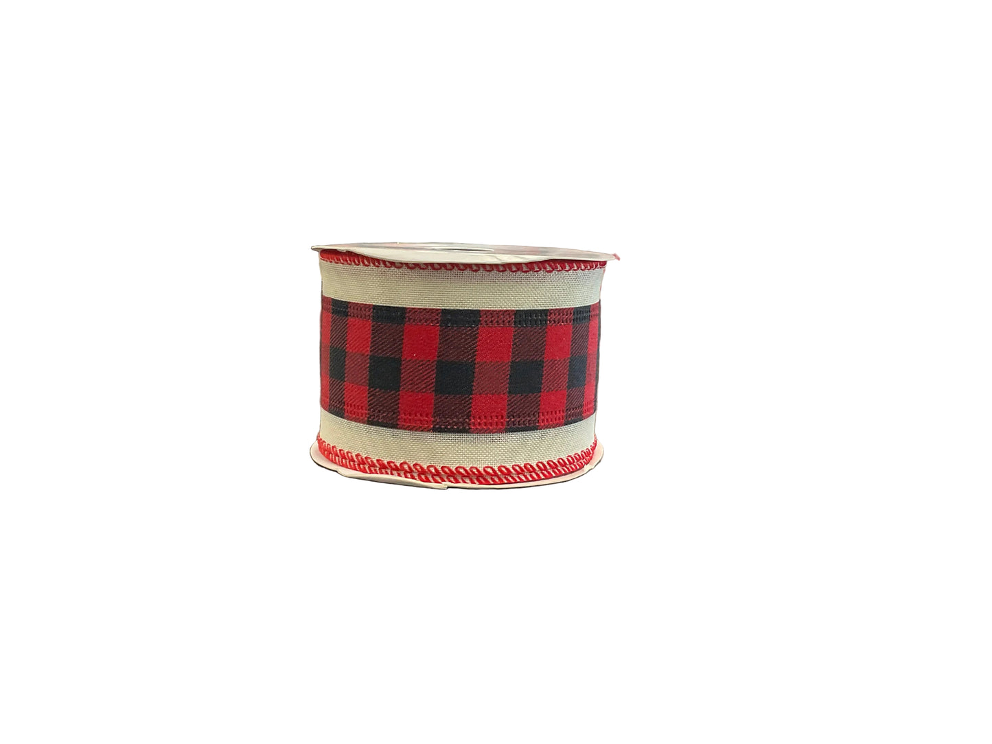 2.5” Royal Burlap Ribbon with Checks 10yds