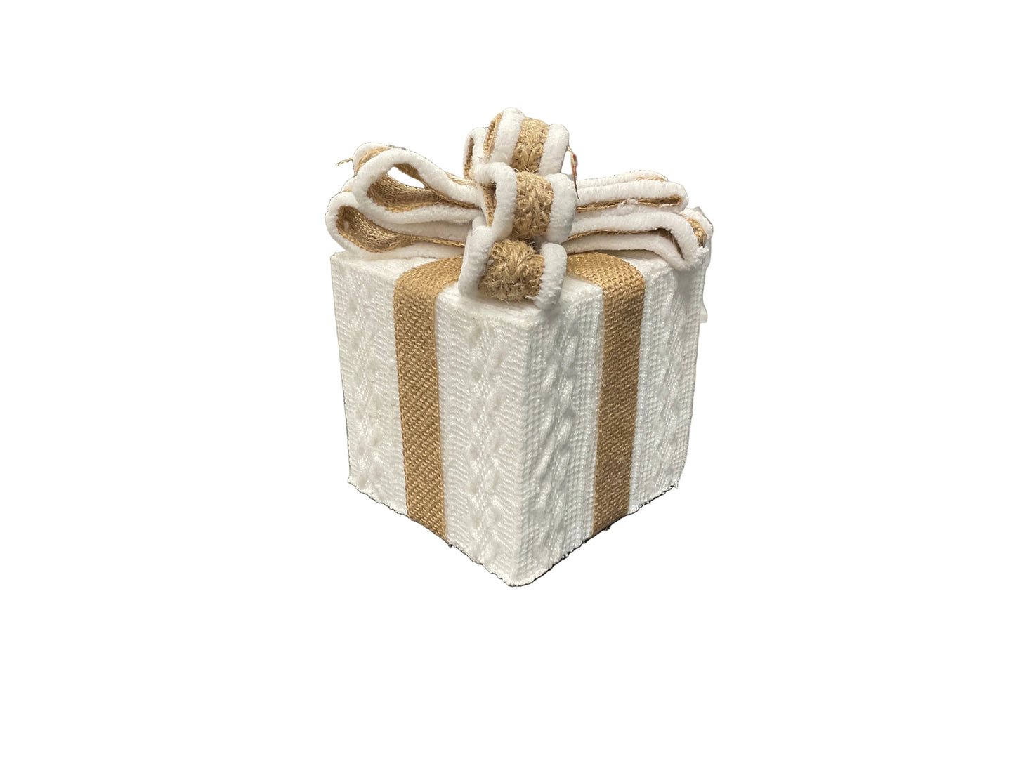 Knit Gift Box White 7"
