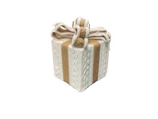 Knit Gift Box White 7"