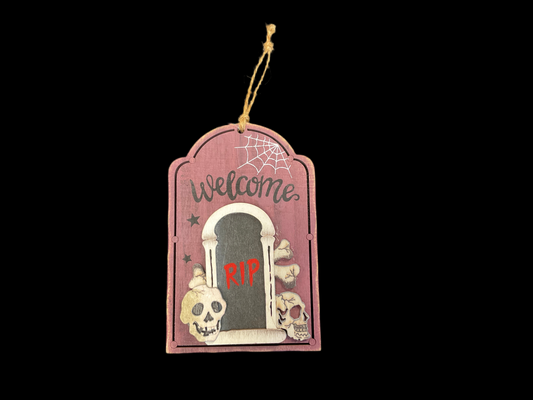 Welcome RIP Halloween Ornament