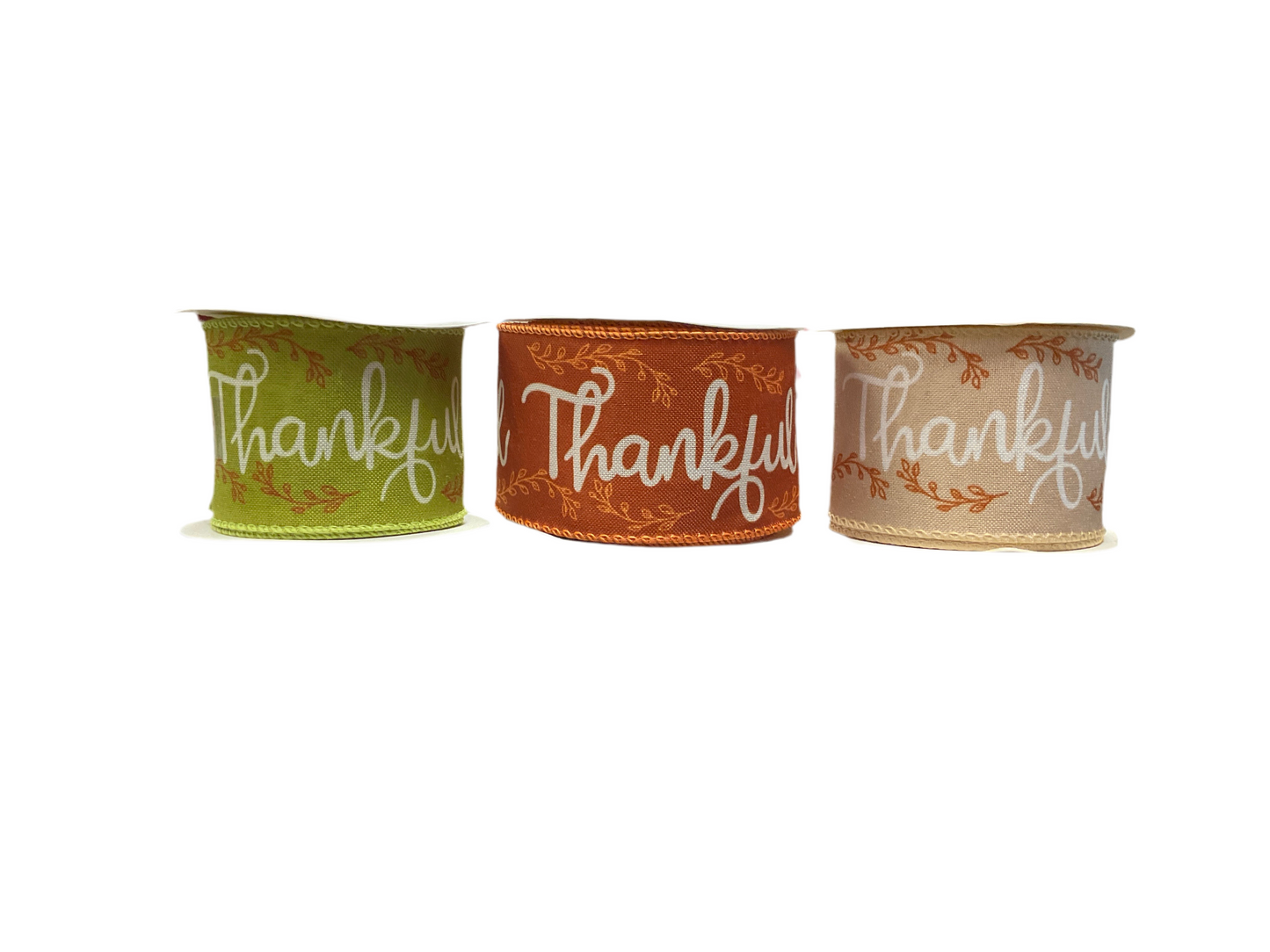 2.5” Thankful Ribbon x 10yds