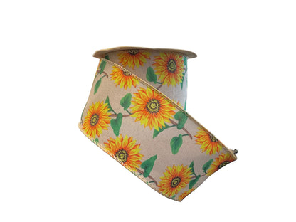 Sunflower Ribbon 2.5" x 10 yds