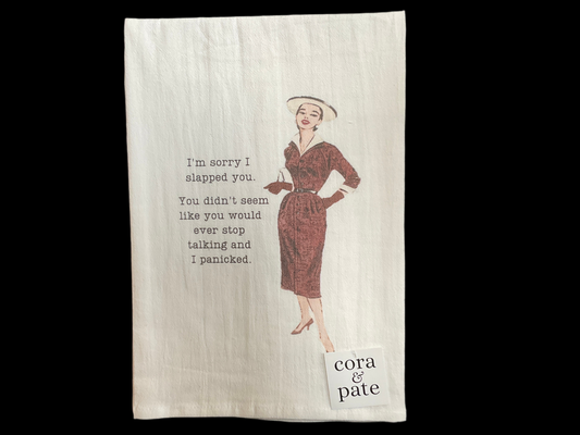 Cora & Pate Towels - Sorry I Slapped You