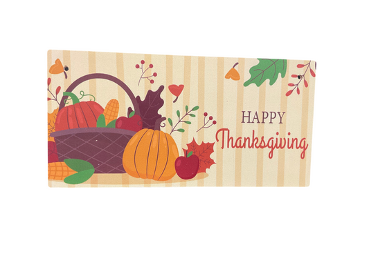 Fall Rectangle Plaque - Thanksgiving