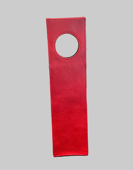 Vegan Leather Wine Bag - Red