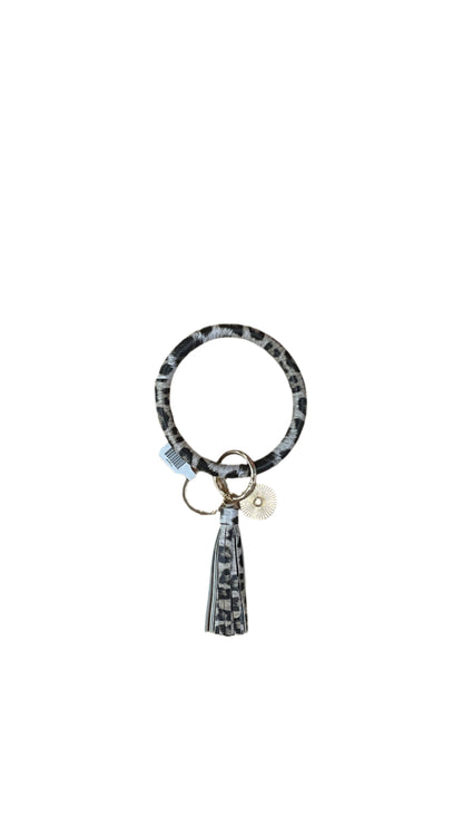 Bangle Bracelet Keyring Pattern w/ Tassel