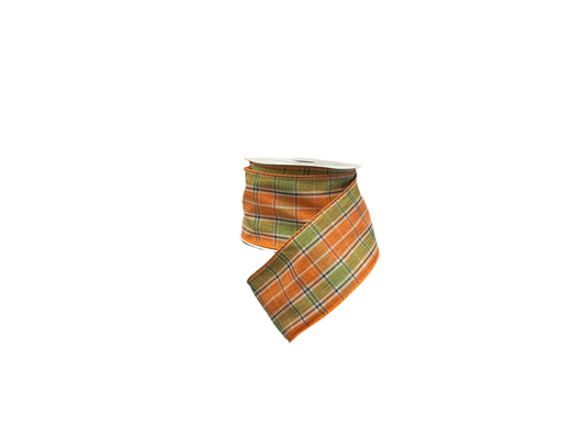 2.5” Fall Plaid Ribbon x 10yds