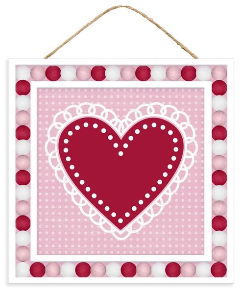 10" Valentine Heart Sign