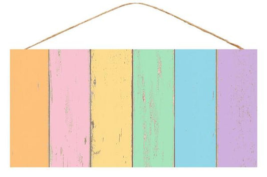 12.5" X 6" Pastel Rustic Blank Sign