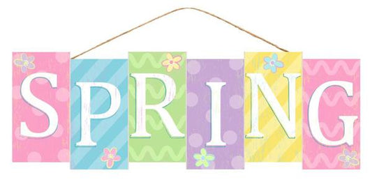 14" X 4.75" Spring Block Sign