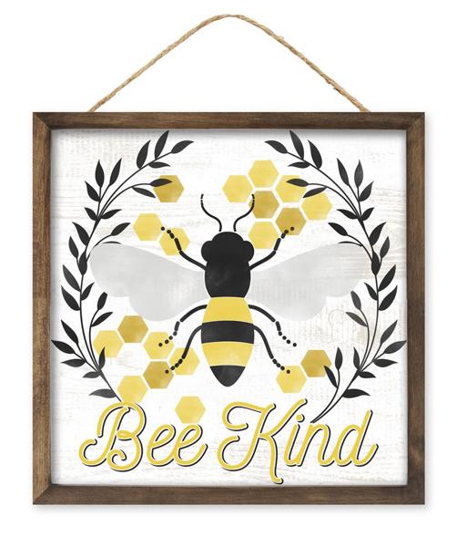 10" Be Kind Bee Sign