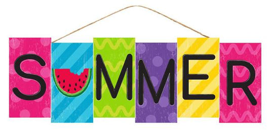 14" L X 4.75" Summer Block Sign