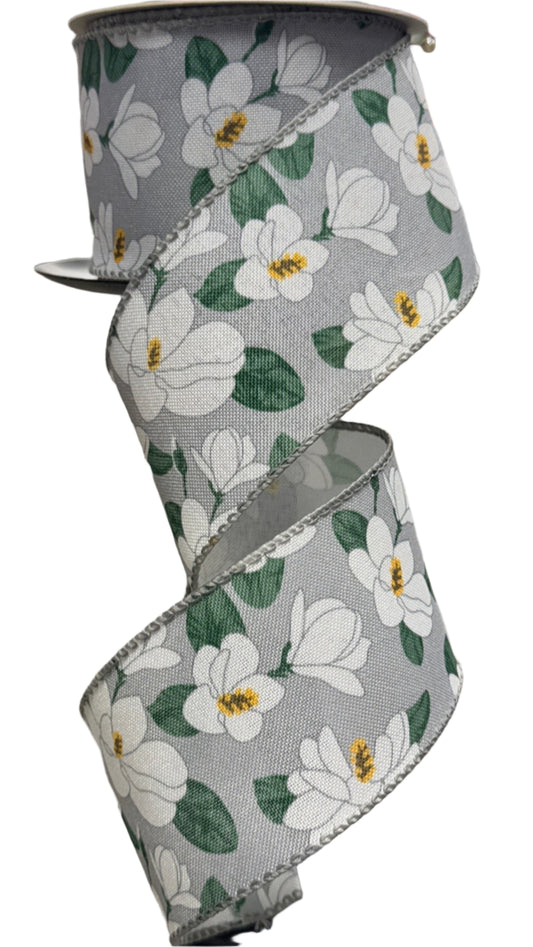 2.5"  All Season Themed Floral Ribbon x 10 Yards