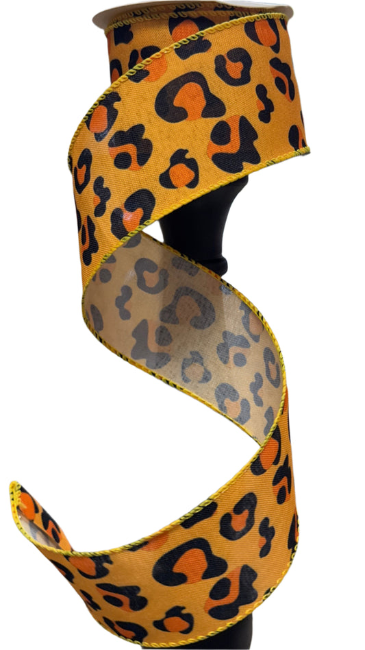 2.5" Animal Print Theme Ribbon (10 Yards)