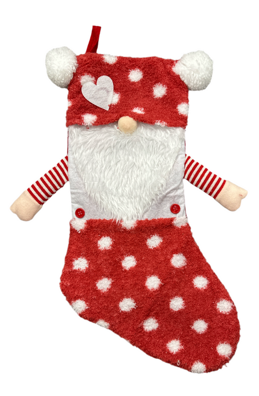 Gnome Stocking w/ Heart