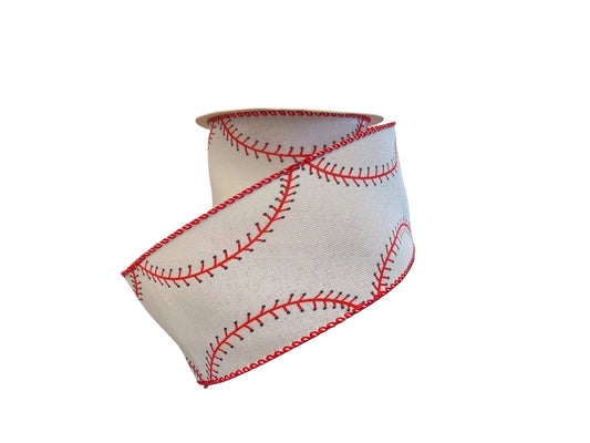 2.5" Baseball/Softball Theme Ribbon 2.5" X 10 Yards