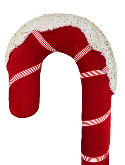 31" Candy Cane W/ Snow