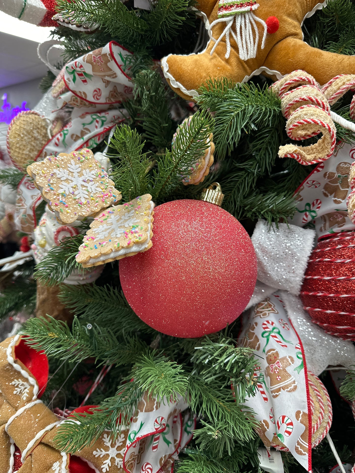 6" Shatterproof Ornament: Fire Glitter
