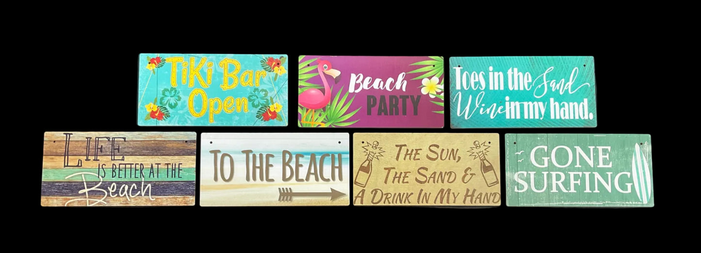 Beach/Summer Hanging Signs