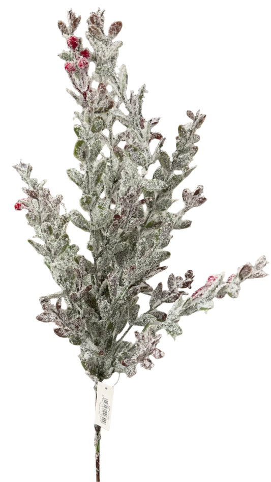 32" Glitter Berry Leaves