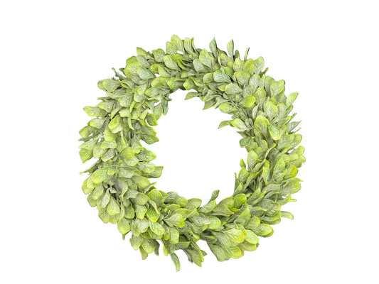 Wreath - Green Frost Bay Leaf