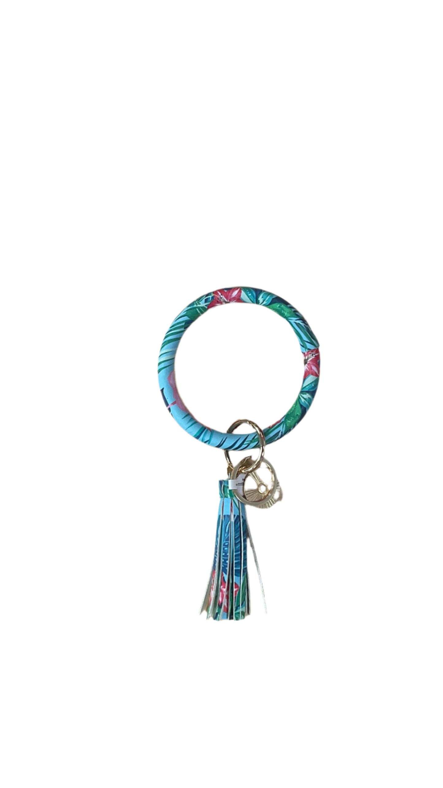 Bangle Bracelet Keyring Pattern w/ Tassel