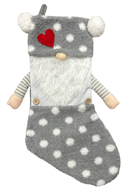 Gnome Stocking w/ Heart