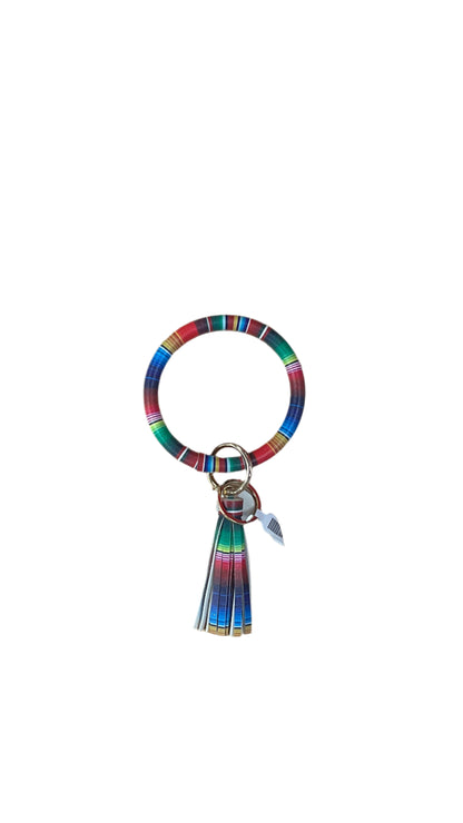 Bangle Bracelet Keyring Pattern w/ Tassel