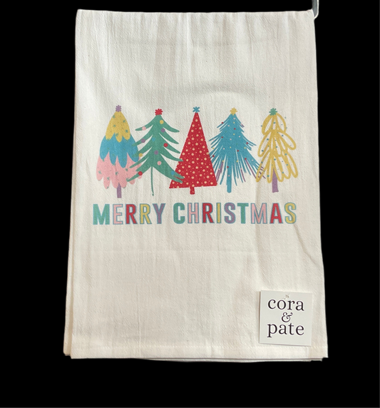 Cora & Pate Towels - Colorful Trees