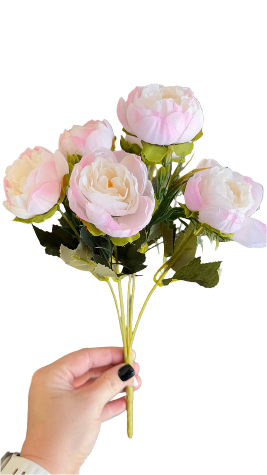 13” Peony Bouquet JDF-54