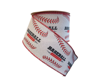 2.5" Baseball/Softball Theme Ribbon 2.5" X 10 Yards