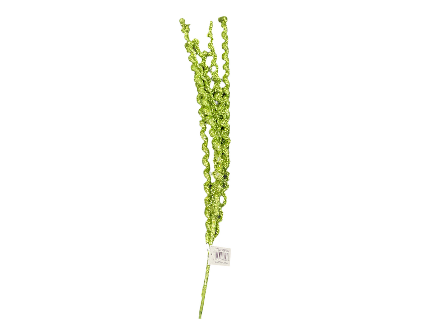 33.5” Swirled Tubing/Bead/Ball Spray Lime