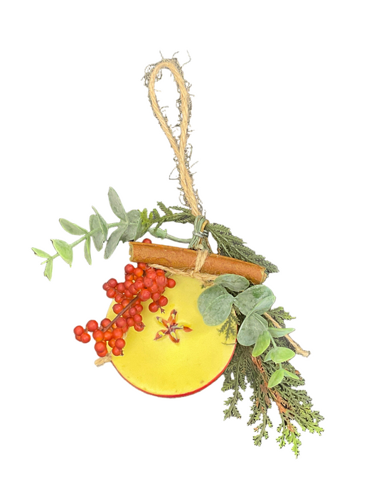 3.25"Dia Apple Slice Ornament