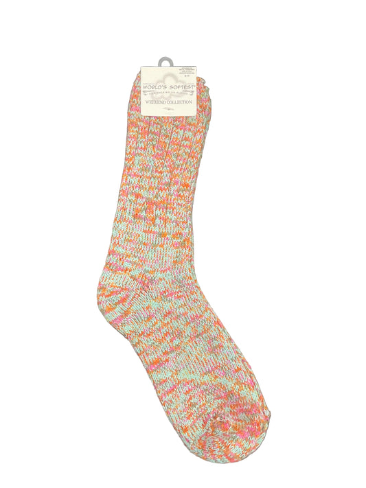 Weekend Rag Crew Socks Colorblock Boho