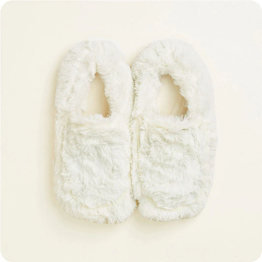 Warmies Slippers: Cream