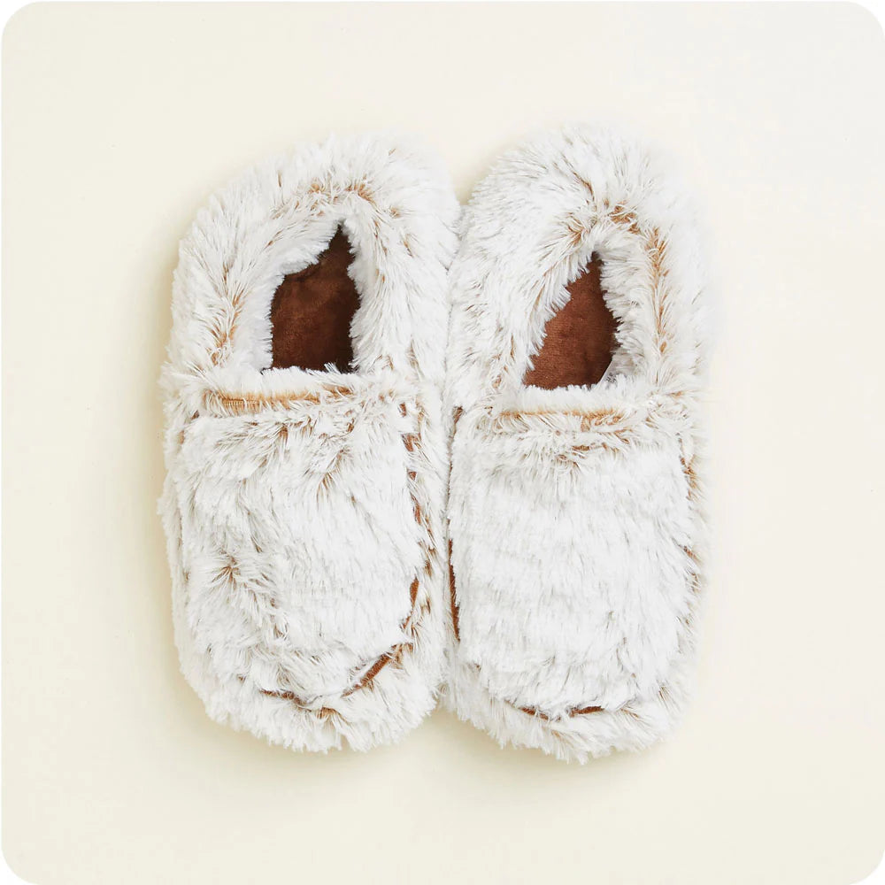 Warmies Slippers: Marshmallow Brown