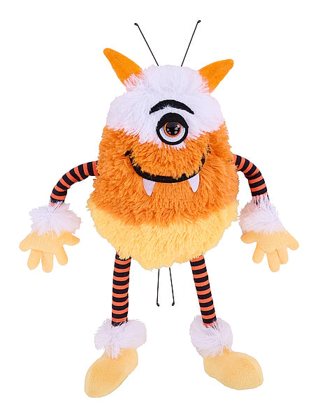 15.25" Plush Candy Corn Monster Decor